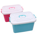 Fashionable Plastic Storage Box Container with Handle (SLSN018)